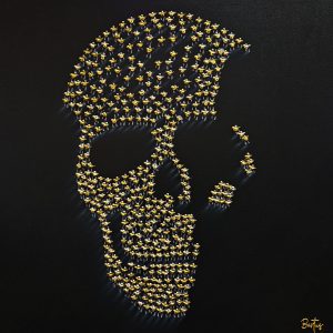 Bartus - Skull, Gold and Black