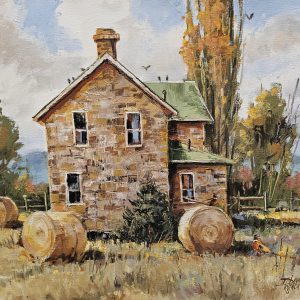 David W Jackson - Birds on a Roof