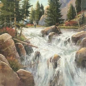 David W. Jackson - "Fishing the Falls"